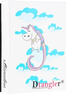 KayPro Набір щіток для розплутування волосся, синя і рожева Dtangler Unicorn