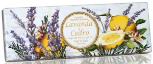 Saponificio Artigianale Fiorentino Набір натурального мила "Лаванда і кедр" Capri Lavender & Cedar