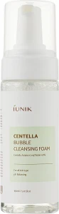 IUNIK Успокаивающая пенка-мусс с центеллой Centella Bubble Cleansing Foam