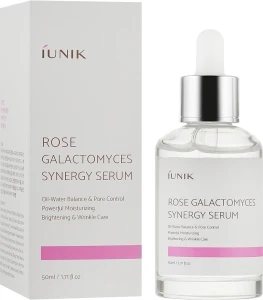 IUNIK Сироватка з трояндою і галактомізисом Rose Galactomyces Synergy Serum