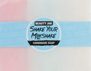 Beauty Jar Гліцеринове мило з ароматом полуниці з вершками Shake Your Milkshake Handmade Soap