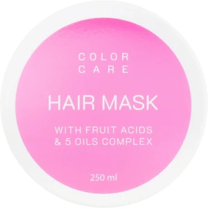 Looky Look Маска для фарбованого волосся Color Care Hair Mask With Fruit Acids & 5 Oils Complex