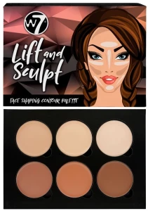 W7 Lift & Sculpt Face Shaping Contour Palette Палетка для контуринга лица