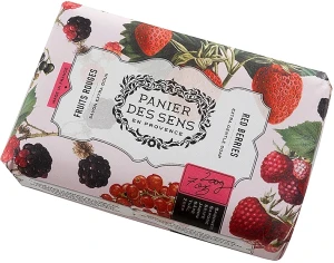Panier des Sens Экстра-нежное мыло масло ши "Красные Ягоды" Extra Gentle Natural Soap with Shea Butter Red Berries
