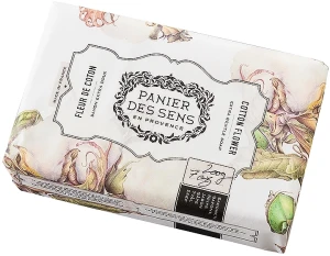 Panier des Sens Екстра-ніжне мило олія ши "Квітка Бавовни" Natural Soap Cotton Flower