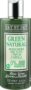 Alan Jey Маска для всех типов волос с алоэ вера и маслом карите Green Natural Hair Mask