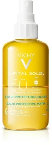 Vichy Сонцезахисний водний двофазний зволожувальний спрей для обличчя й тіла з гіалуроновою кислотою, SPF50 Capital Soleil Solar Protective Water