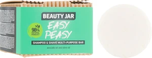 Beauty Jar Мило для волосся і гоління Easy Peasy Shampoo & Shave Multi-Purpose Bar