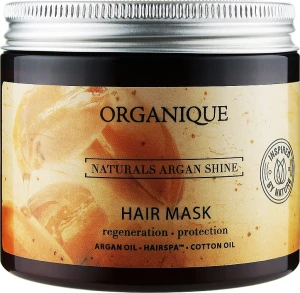 Organique SPA-маска для сухого тьмяного волосся та чутливої шкіри голови Naturals Argan Shine