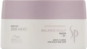 Маска для чувствительной кожи головы - WELLA Balance Scalp Mask Gently Cares, 200 мл