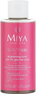 Miya Cosmetics Осветляющий тоник для лица с 5% гликолевой кислотой Beauty Lab Tonik