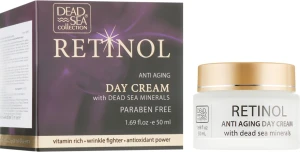 Dead Sea Collection Денний крем проти старіння з ретинолом та мінералами Мертвого моря Retinol Anti Aging Day Cream