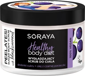 Soraya Розгладжувальний скраб для тіла з часточками цукру й олією чорної смородини Healthy Body Diet
