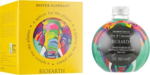 Bioearth Шампунь-гель для душу "Алое і ромашка" Mister Elephant