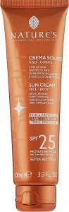 Nature's Солнцезащитный крем для лица и тела I Solari Sun Cream Spf 25