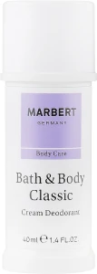 Marbert Кремовий дезодорант Bath & Body Classic Cream Deodorant