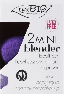 PuroBio Cosmetics Набір б'юті-блендерів, 2 шт. Beauty Mini Blender Kit