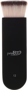 PuroBio Cosmetics Плоский пензель для контурингу Brush №12