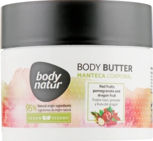 Body Natur Батер для тіла з лісовми ягодами, гранатом і драконячим фруктом Red Fruits, Pomegranate and Dragon Fruit Body Butter