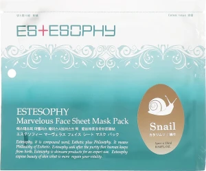 Estesophy Тканевая маска для лица Marvelous Sheet Smail Mask