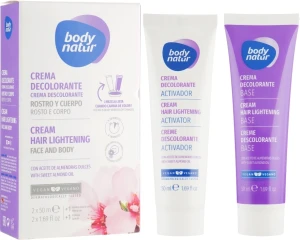 Body Natur Крем для осветления волос на лице и теле Hair Lightening Cream for Face & Body