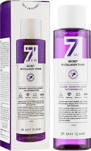 May Island Тонер на основі колагену 7 Days Secret 4D Collagen Toner