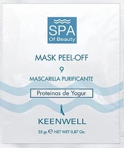Keenwell Альгінатна маска №9 Spa Of Beauty Peel Off Mask Number 9 Purifying with Yoghurt Proteins