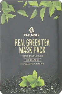Pax Moly Маска тканинна з екстрактом зеленого чаю Real Green Tea Mask Pack