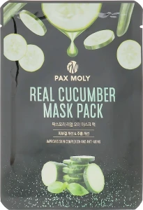 Pax Moly Маска тканинна з екстрактом огірка Real Cucumber Mask Pack