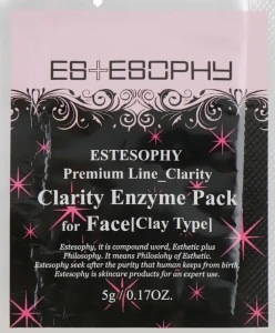 Estesophy Маска для глубокого очищения лица с энзимами Premium Line Clarity Enzyme Pack for Face