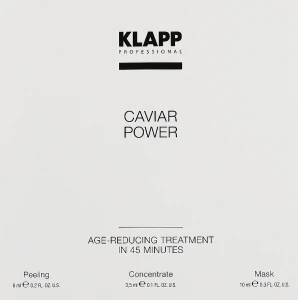 Klapp Набор Caviar Power Treatment (peel/6g + f/conc/3,5ml + f/mask/10ml)