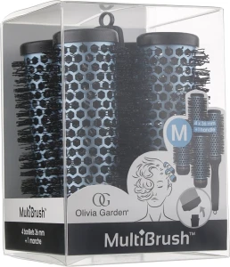 Olivia Garden Набір брашингів для укладання волосся 36 мм зі знімною ручкою Multibrush One Size Kit M