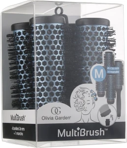 Olivia Garden Набор Multibrush One Size Kit M (multibrush/4pcs + handle/1pcs)