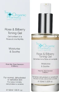 The Organic Pharmacy Тонизирующий гель для обезвоженной и чувствительной кожи Rose & Bilberry Toning Gel