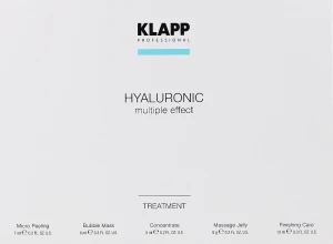 Klapp Набор Hyaluronic Treatment Set (peel/7ml + mask/8ml + jelly/6g + cr/10ml + conc/5ml)