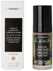 Korres Black Pine Lifting, Firming & Brightening Foundation Тональна основа