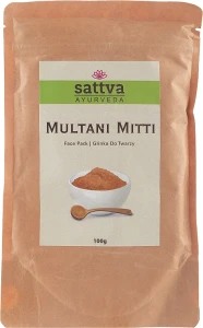 Sattva Глина осветляющая для лица Ayurveda Multani Mitti