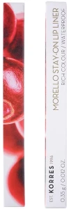 Korres Morello Stay-On Lip Liner Rich Colour Waterproof Водостійкий олівець для губ