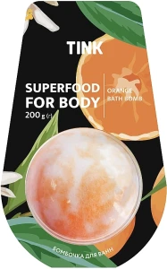 Tink Бомбочка-гейзер для ванны "Апельсин" Superfood For Body Orange Bath Bomb