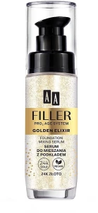 AA Сироватка для обличчя Cosmetics Filler Pro 3 Age System Golden Elixir Foundation Mixing Serum
