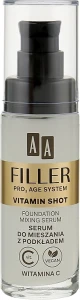 AA Сироватка для обличчя Cosmetics Filler Pro 3 Age System Vitamin Shot Foundation Mixing Serum