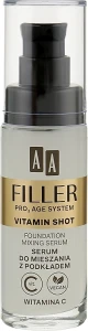 AA Сыворотка для лица с витаминами Filler Pro 3 Age System Vitamin Shot Foundation Mixing Serum