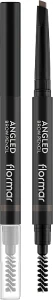 Flormar Angled Brow Pencil Карандаш для бровей с кисточкой