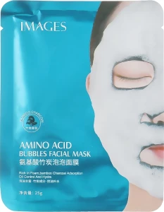 Images Очищувальна тканинна киснева маска для обличчя Bubbles Mask Amino Acid