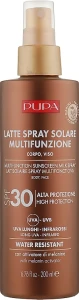 Pupa Солнцезащитное молочко для тела и лица SPF 30 Multifunction Sunscreen Milk Spray