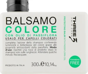 Faipa Roma Бальзам для фарбованого волосся з олією пасифлори Three Color Balm