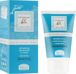 Helan Кремовый дезодорант освежающий для мужчин Emozione Blu Refreshing Deodorant in Cream
