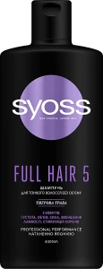 SYOSS Шампунь с тигровой травой для тонких волос без объема Full Hair 5 Shampoo