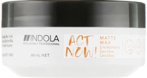 Indola Воск для укладки волос с матовым эффектом Act Now! Matte Wax