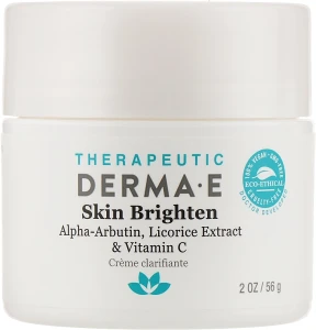 Derma E Освітлювальний крем для обличчя з цинком Therapeutic Topicals Skin Lighten Cream